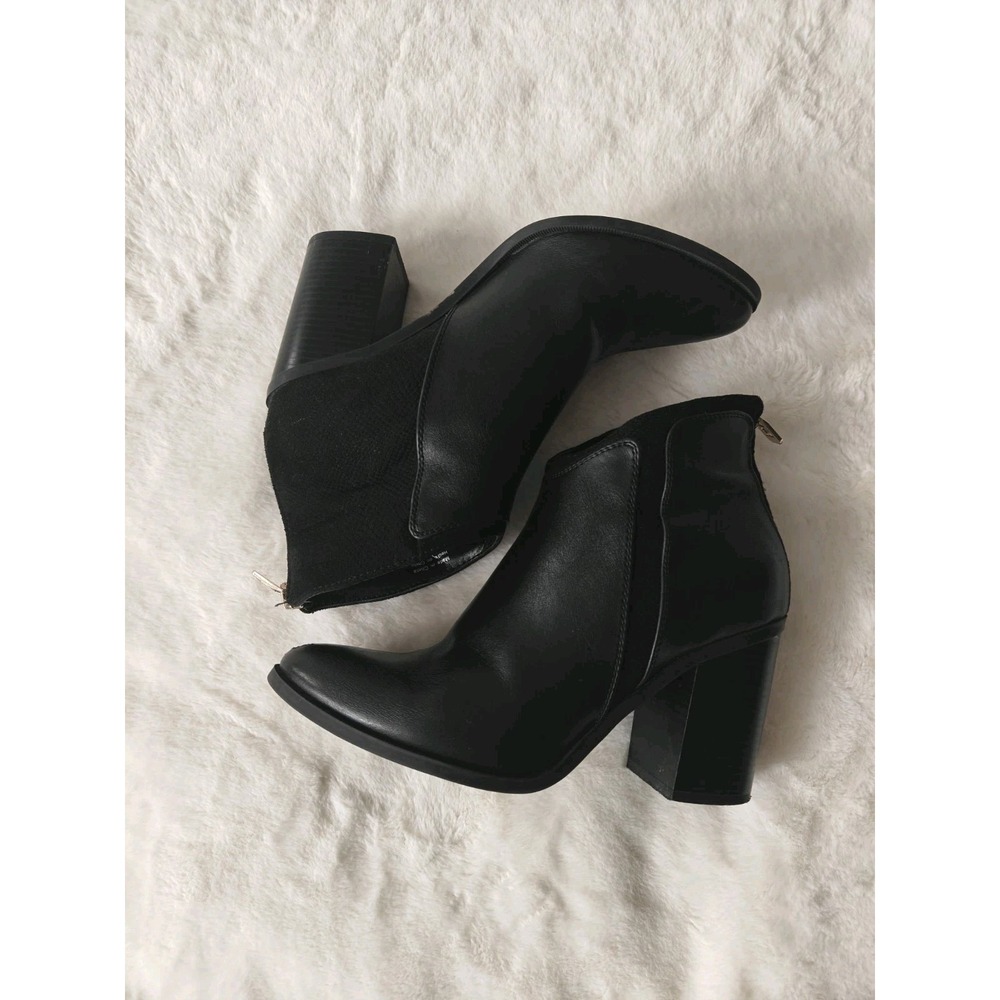 Call It Spring Women's‎ Ankle Boots Heeled Bootie Pointed Toe Block Heel Zip 6.5
